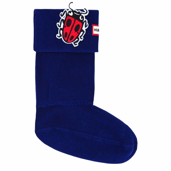 new Hunter ✪ Ladybug Patch ✪ Wellies Boot Socks ✪ Navy Girl’s Size XL 4 5 6 ✪ - Picture 6 of 8